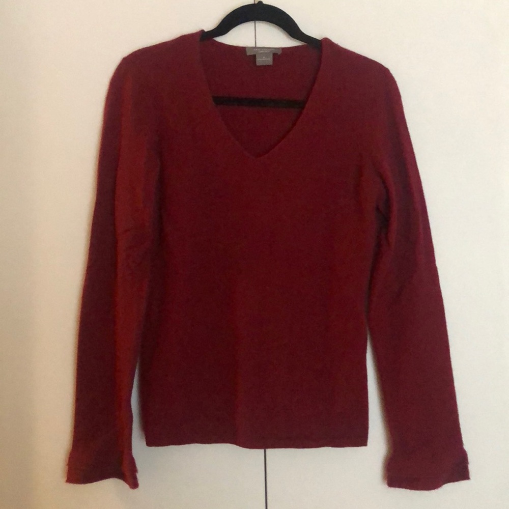 Ann Taylor Cashmere Red Sweater